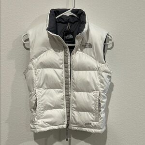 The North Face White Puffer Vest